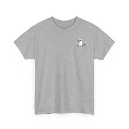 Möwe in der Brusttasche - T-Shirt