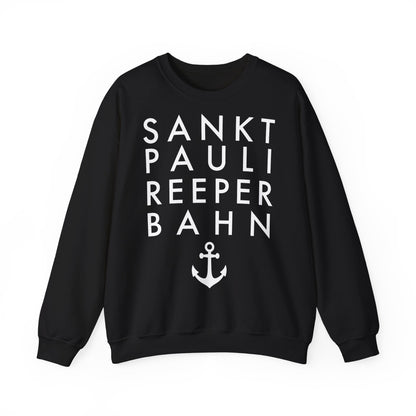 St. Pauli - Reeperbahn - mit Anker - Sweatshirt