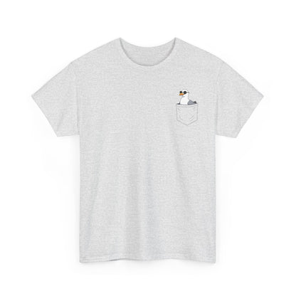 Möwe in der Brusttasche - T-Shirt