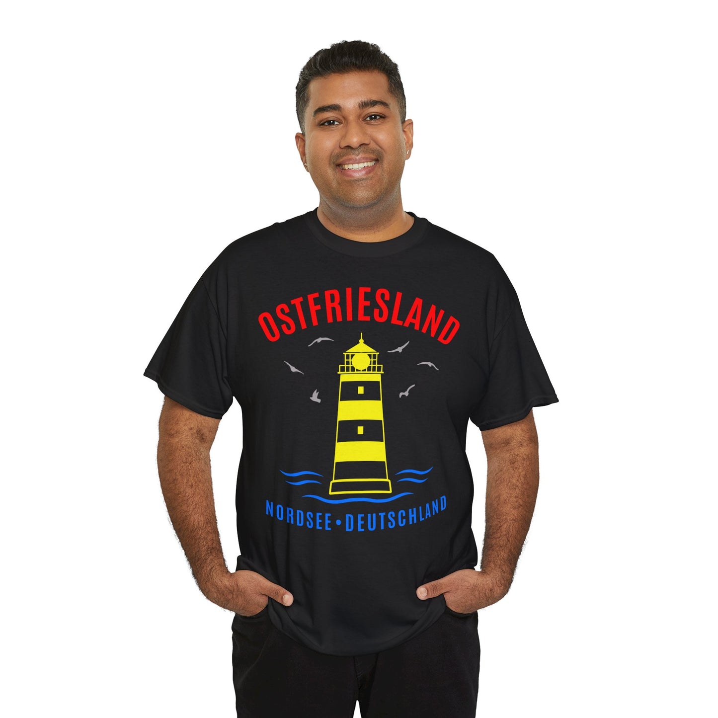 Ostfriesland Nordsee Deutschland Leuchtturm - T-Shirt