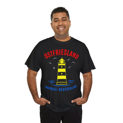 Ostfriesland Nordsee Deutschland Leuchtturm - T-Shirt